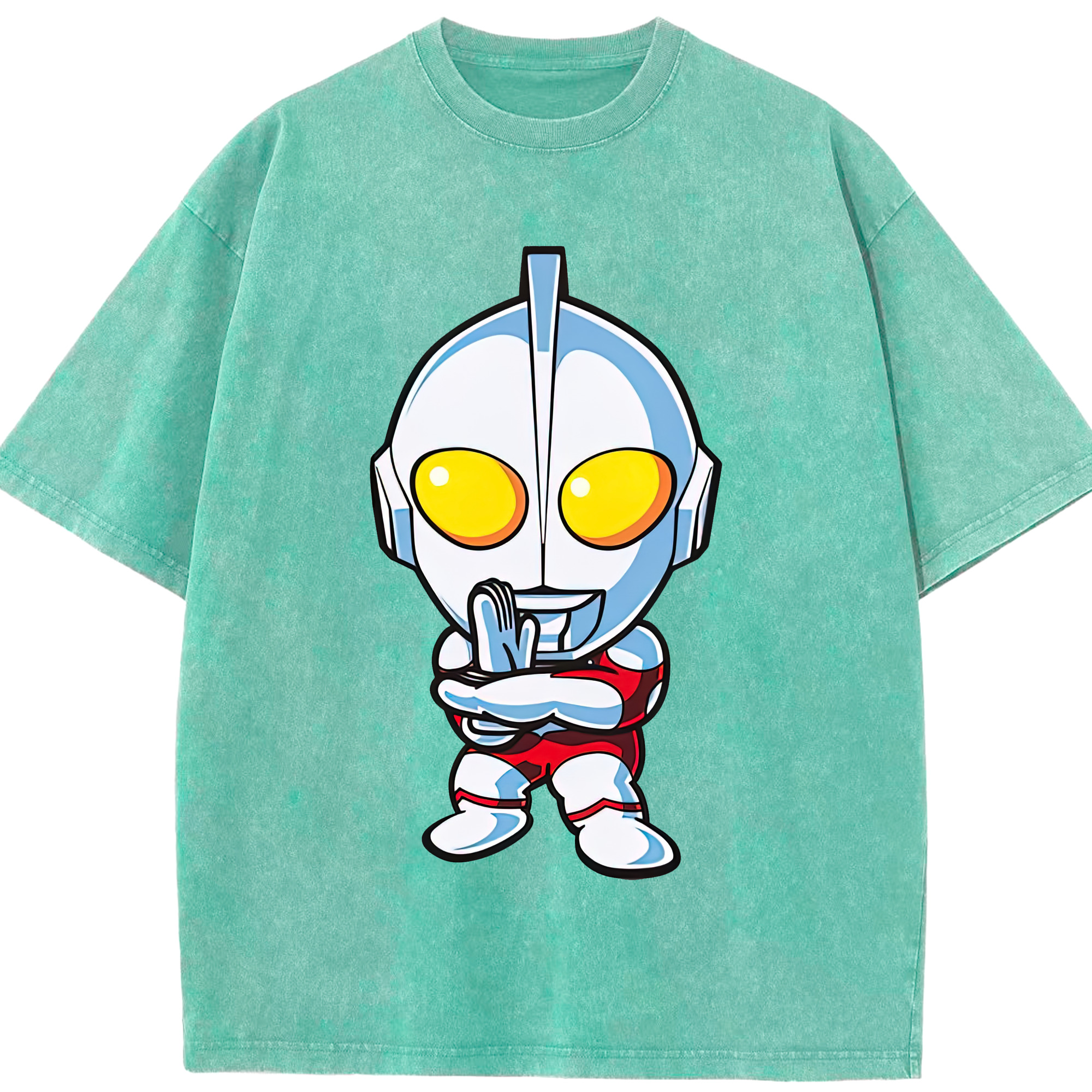 （画像用） ウルトラマン Ultraman 綿100% ヴィンテージ風 半袖Tシャツ（フロントプリント）